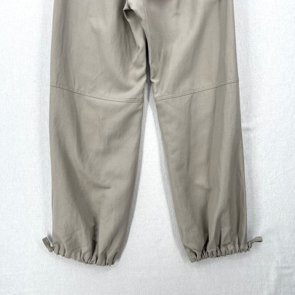ENZA COSTA Twill Flight Pant Women Small Limestone Utility Pull On High Rise NEW - Picture 8 of 15